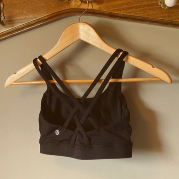 Lululemon Energy Bra - Size 4 - Black - Picture 1 of 4